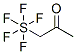 (2-オキソプロピル)ペンタフルオロ硫黄(VI) 化学構造式