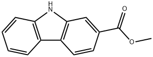 9H-カルバゾール-2-カルボン酸メチル 化学構造式