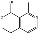 3,4-ジヒドロ-8-メチル-1H-ピラノ[3,4-c]ピリジン-1-オール 化学構造式