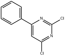 2,4-二氯-6-苯基嘧啶 结构式