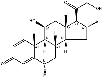 双氟可龙, 2607-06-9, 结构式