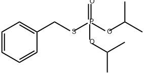 チオりん酸O,O-ジイソプロピルS-ベンジル 化学構造式