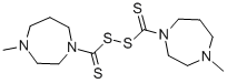 1,1'-(ジチオジカルボノチオイル)ビス(ヘキサヒドロ-4-メチル-1H-1,4-ジアゼピン) 化学構造式