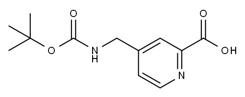 4-(boc-aminomethyl)pyridine-2-carboxylic acid Structure