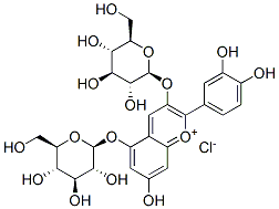 矢车菊素双葡糖苷 结构式
