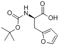 BOC-D-2-呋喃丙氨酸二环己胺盐 结构式