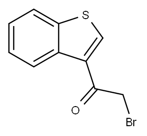 1-苯并[b]噻吩-3-基-2-溴乙基-1-酮, 26167-45-3, 结构式