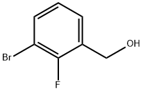3-ブロモ-2-フルオロベンジルアルコール 化学構造式