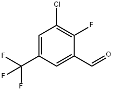 3-氯-2-氟-5-(三氟甲基)苯甲醛 结构式