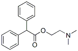 2-dimethylaminoethyl 2,2-diphenylacetate Struktur