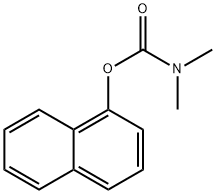 1-Naphthyl N,N-dimethylcarbamate Struktur