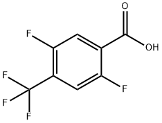 2,5-二氟-4-(三氟甲基)苯甲酸 结构式