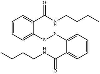 2,2'-ジチオビス(N-ブチルベンズアミド) 化学構造式