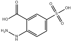 2-ヒドラジノ-5-スルホ安息香酸 化学構造式