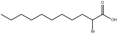 2-ブロモウンデカン酸 化学構造式