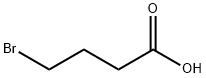 4-ブロモ酪酸 化学構造式