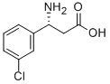 (R)-3-氨基-3-(3-氯苯基)-丙酸 结构式