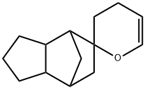 1,2,3,3',3a,4,4',6,7,7a-デカヒドロスピロ[4,7-メタノ-5H-インデン-5,2'-[2H]ピラン] 化学構造式