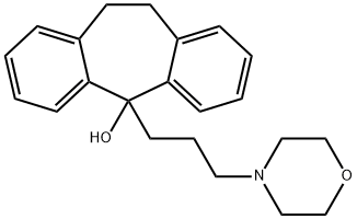 10,11-Dihydro-5-(3-morpholinopropyl)-5H-dibenzo[a,d]cyclohepten-5-ol Struktur