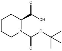 (S)-1-Boc-piperidine-2-carboxylic acid Structure