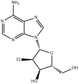2'-chloro-2'-deoxyadenosine Struktur