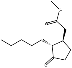 methyl (1R-trans)-3-oxo-2-pentylcyclopentaneacetate  Struktur