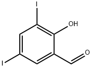 3,5-二碘邻羟基苯醛, 2631-77-8, 结构式