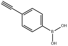 4-乙炔基苯硼酸 结构式