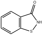 1,2-苯并异噻唑-3-酮 结构式