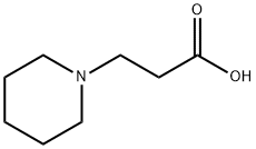 1-ピペリジンプロピオン酸 化学構造式