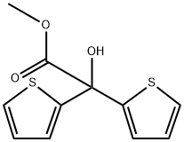 2,2-二噻吩基乙醇酸甲酯, 26447-85-8, 结构式