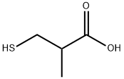 3-巯基异丁酸, 26473-47-2, 结构式
