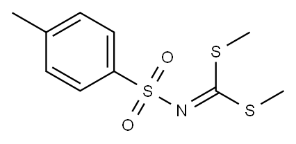 N-[双(甲硫基)亚甲基]对甲苯磺酰胺 结构式