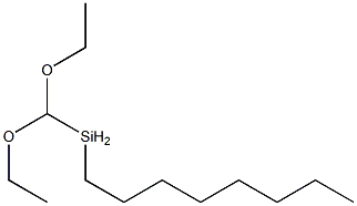 辛基甲基二乙氧基硅烷, 2652-38-2, 结构式