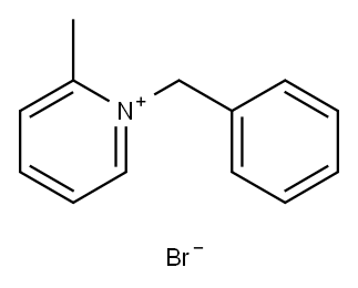 1-benzyl-2-methylpyridinium bromide Structure