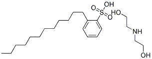 dodecylbenzenesulphonic acid, compound with 2,2'-iminodiethanol (1:1) Structure