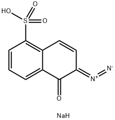 2-重氮-1-萘酚-5-磺酸钠, 2657-00-3, 结构式