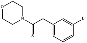 2-(3-Bromophenyl)-1-morpholinoethanethione Structure