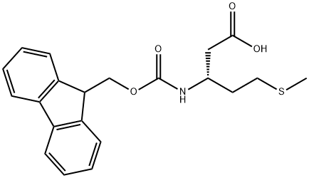 FMOC-L-BETA-HOMOMETHIONINE Struktur