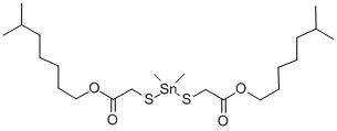 2,2’-[(二甲基亚锡)双(硫代)]双乙酸二异辛酯 结构式