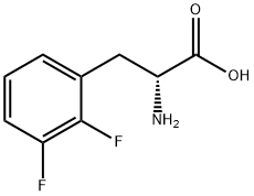 D-2,3-二氟苯丙氨酸 结构式
