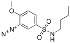 5-[(butylamino)sulphonyl]-2-methoxybenzenediazonium Struktur