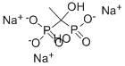 1-HYDROXYETHYLIDENE-1,1-DIPHOSPHONIC ACID TRISODIUM SALT Struktur