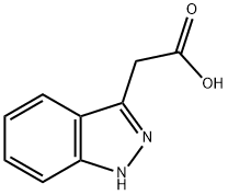 吲唑-3-乙酸, 26663-42-3, 结构式