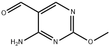 4-氨基-2-甲氧基-5-嘧啶甲醛, 26664-09-5, 结构式