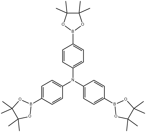 4-(Tetramethyl-1,3,2-dioxaborolan-2-yl)-N,N-bis-[4-(tetramethyl-1,3,2-dioxaborolan-2-yl)phenyl Structure
