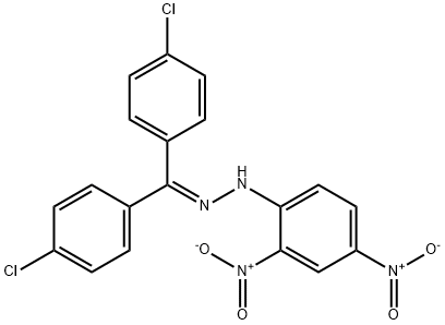 4,4'-ジクロロベンゾフェノン(2,4-ジニトロフェニル)ヒドラゾン 化学構造式