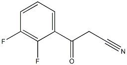 2',3'-二氟苯甲酰基乙腈 结构式