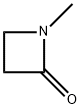1-メチルアゼチジン-2-オン 化学構造式