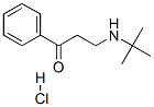 3-[(1,1-ジメチルエチル)アミノ]-1-フェニル-1-プロパノン・塩酸塩 化学構造式